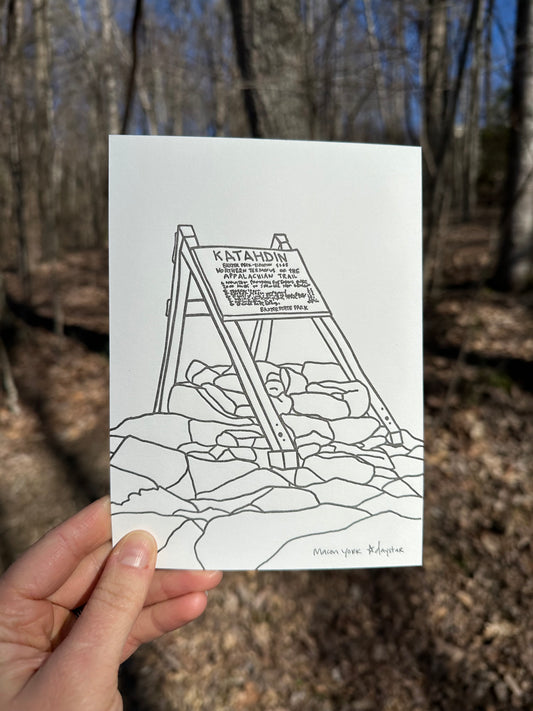 Art Print, 5x7: Mount Katahdin