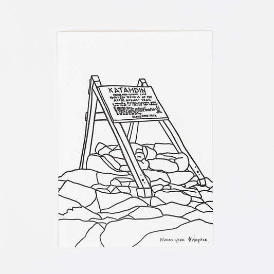 Art Print, 5x7: Mount Katahdin