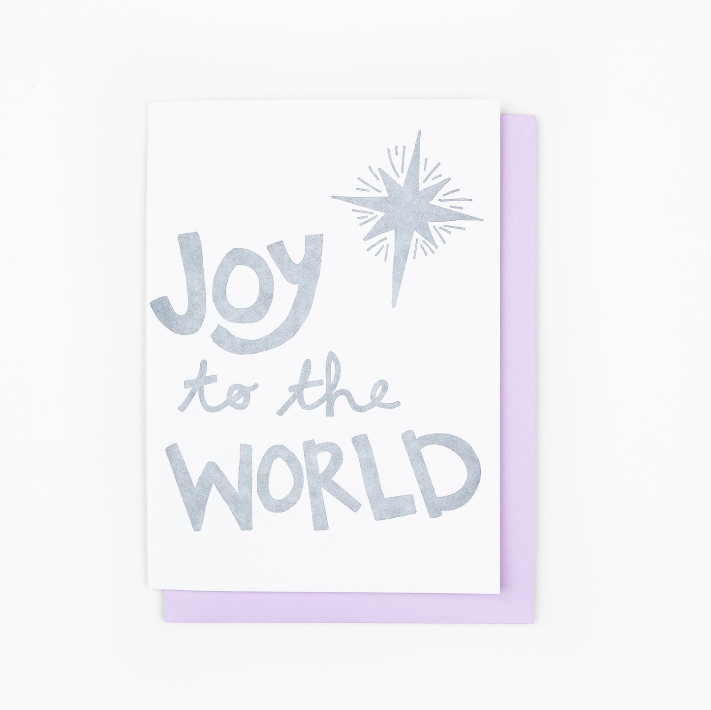 Holiday Letterpress Greeting Card: "Joy to the World" North Star